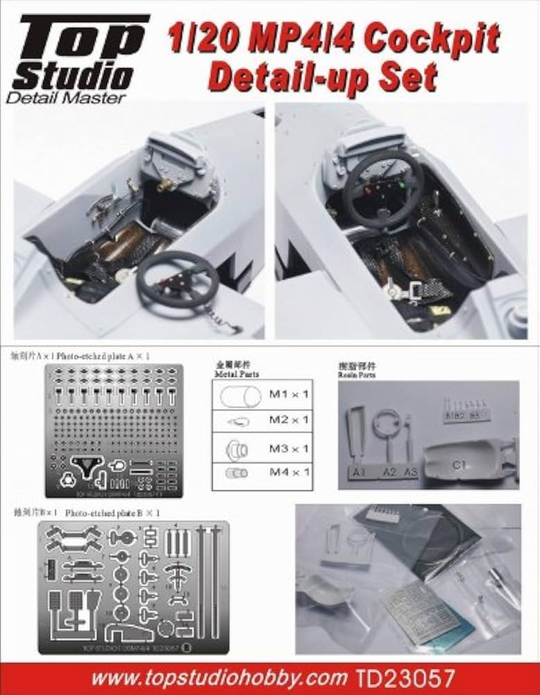 【介錯】コクピット Amazon | トップスタジオ 1/20 マクラーレン MP4/4 コクピット