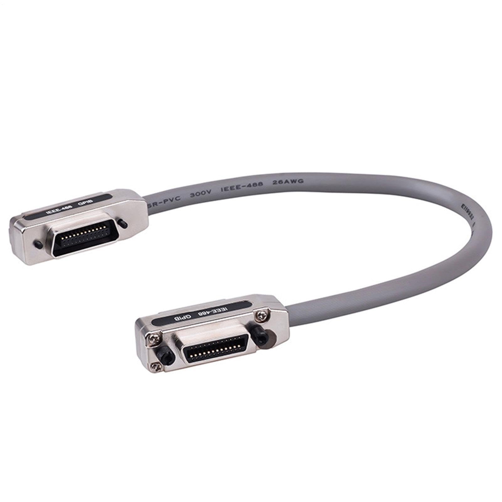 Câble IEEE 488 GPIB - Fil D'extension De Connecteur Métallique, Câble De De Données Blindé | Ensemble D'interface De Communication D'instrument À Grande Vitesse, Faisceau De Transmission De