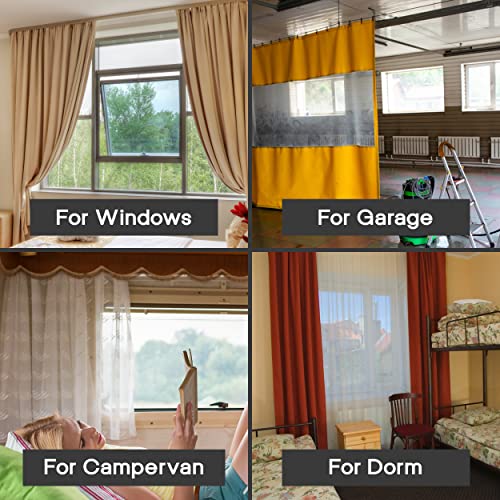 Yuhman 120 Pack Curtain Hooks Plastic White – 2.8cm x 1.2cm Premium & Heavy Duty Drapery Hooks - Ideal for Windows, Doors & Shower Curtains - Fits All Types of Curtains - Image 7