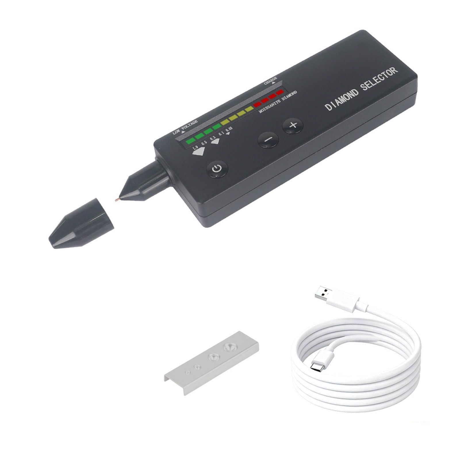 Tsophreniq Usb To Type C Cable Jewelry Tester Pen Usb C Rechargeable Hardness Ensuring Accurate Measurement For And Gemstones Pen Professional
