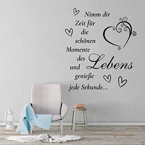 Wandtattoo Nimm dir Zeit für die Schönen Momente Wandtattoos Wohnzimmer Spruch Zitate für Wandsticker Flur Cover