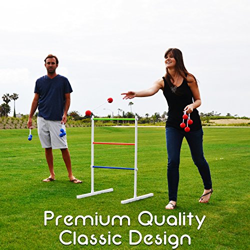 GoSports Premium Metal Ladder Toss Game Set