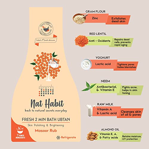Nat Habit Natural Spa Kit, The Ultimate Self-Care Experience With Combination of Foot Ubtan, Bath Ubtan & Underarm Ubtan For Men & Women, Body... - Image 3