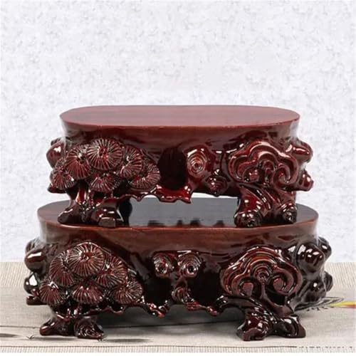Base de bonsaï support présentation bois sculpté vase service thé - 6