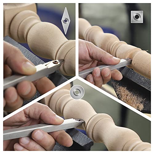 DEEFIINE 3pcs Mini Carbide Lathe Set