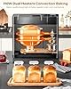 KBS Premium 2LB Convection Bread Maker Dual Heaters, 710W Stainless Steel 17-in-1 Bread Machine Healthy Ceramic Pan, Nut Dispenser,Touch Panel, 3 Loaf Sizes 3 Crust Colors, 15H Timer,Low Noise,Recipes