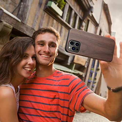 Wuorenm WOOD Case Compatible With Iphone 13 Case Natural Walnut Shockproof Protective Slim Minimalistic Classy Unique Elegant Vintage Wooden Cover thumb #6