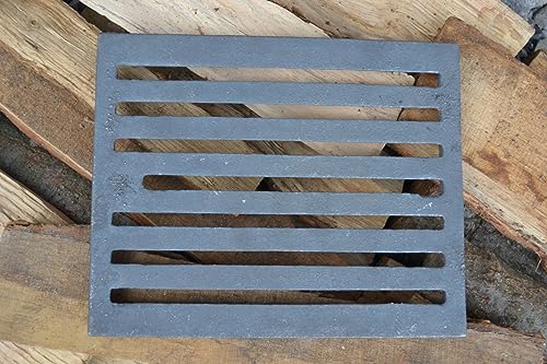 SEZAM 25,5 x 21 cm Gussrost Ofenrost Ascherost Gußrost verschiedene Durchmesser, Kaminrost passend Kaminofen Tafelrost Rost Ofengitter Kamin Ersatzteile Zubehör