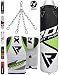 RDX Punching Bag UNFILLED Set Kick Boxing Heavy MMA Training with Gloves Punching Mitts Hanging Chain Ceiling Hook Muay Thai Martial Arts 4FT 5FT