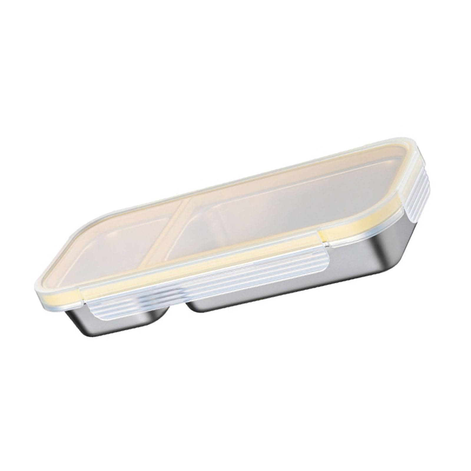 Tsophreniq Multi Partition Stainless Steel Lunch Box with Lid Food Storage Container with Tight Seal for Daily Use Divided Lunch Container for Adults and Kids