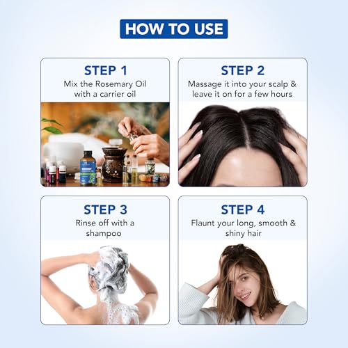 Image of Botanic Hearth Rosemary Essential Oil for Hair Growth, Hair Fall Control and Nourishment, | Clinically Tested & 100% Pure, Natural, | 30ml