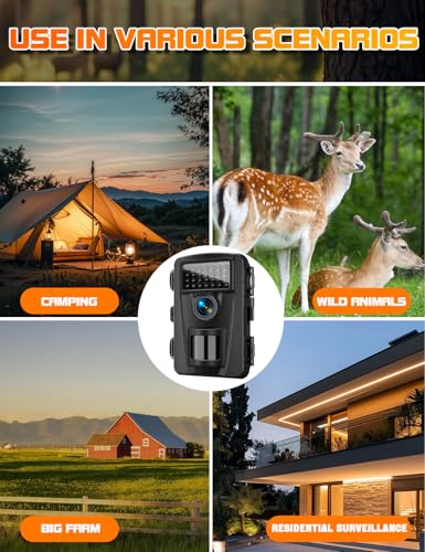CamZeste Wildkamera, 4K 60MP Wildtierkamera mit Bewegungsmelder Nachtsicht, No Glow 940nm IR LEDs, 0,1s Auslösegeschwindigkeit, IP66 Wasserdichtmit, wildkamera mit 32G Speicherkarte