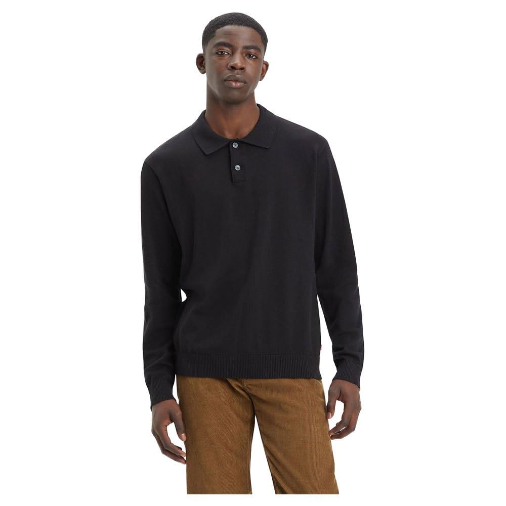 Levi's Men's Black Levi´S ® A8623 Long Sleeve Polo M