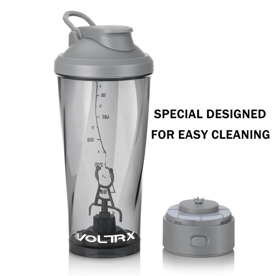 Image of VOLTRX VortexBoost Electric Shaker Bottle, USB C Rechargeable Protein Shake Mixer, Shaker Cups for Protein Shakes and Meal Replacement Shakes, BPA-Free, Made with Tritan,Purple