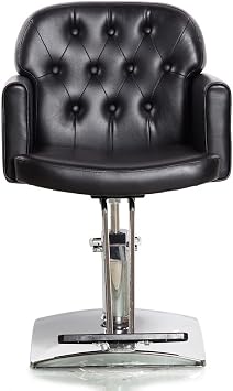Square Base Styling Salon Barbering Chairs All Purpose Heavy Duty Vintage Salon Beauty Spa Styling Equipment