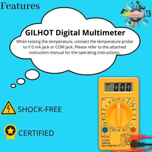 Image of Basic Soldering Iron Kit with digital multimeter, Wire Cutter, Stand, Solder Wire, Tweezer, Flux, Tester, Dust Cleaner, Electric Tape, 2IN1 Screw Driver, Soldering Iron 25 W Simple (Flat Tip)