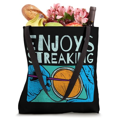 Bolso tipo tote con diseño divertido de microbiología: 'Enjoys Streaking For Microbiology' miniatura 4