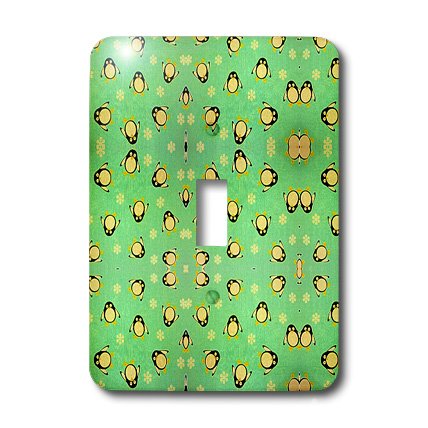 Penguin Pals cubierta de interruptor 3dRose lsp_22197_1 decorativa