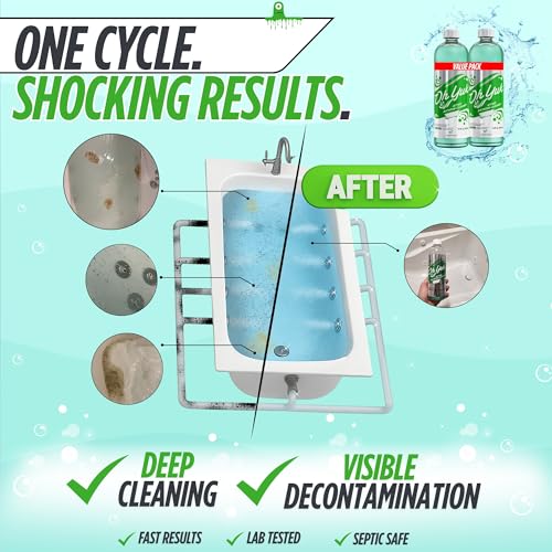 Image of Oh Yuk Jetted Tub Cleaner 2 Pack for Jacuzzis & Whirlpools, Septic Safe