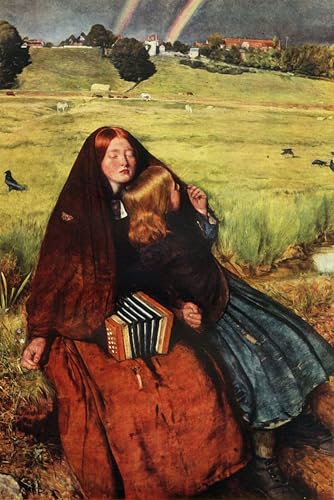 Affiche Toile La Fille Aveugle Millais Portrait 60x90cm pour Habiller un Grand Mur Vide