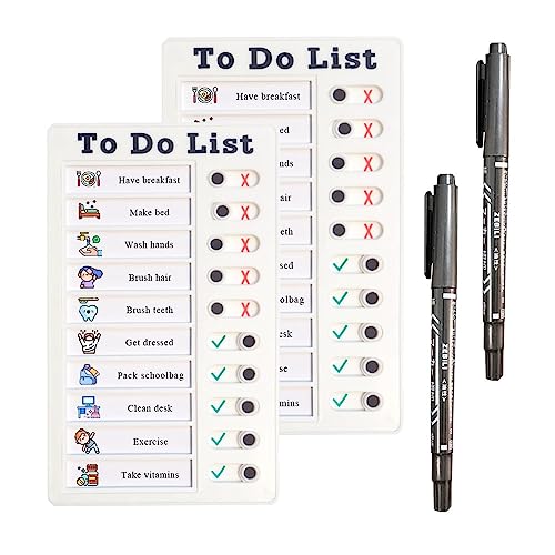 Lista de tareas con 2 tableros para planificar rutinas de primera generación