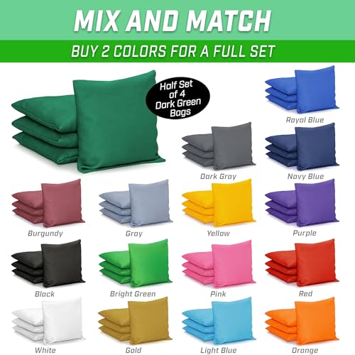 Image of GoSports Classic Cornhole Bean Bags Set of 4-16 Colors Available - Regulation All Weather, Mix and Match