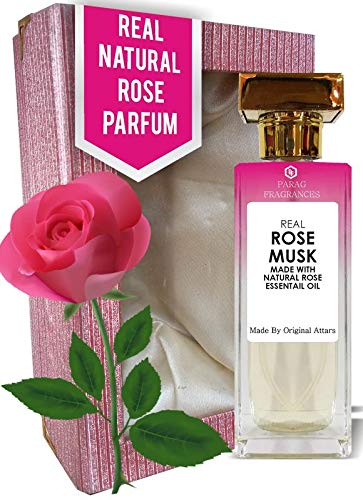 Parag Fragrances Real Natural Rose Musk Perfume 60ml ( Best Rose Spray Perfume ) Long Lasting Spray Perfume