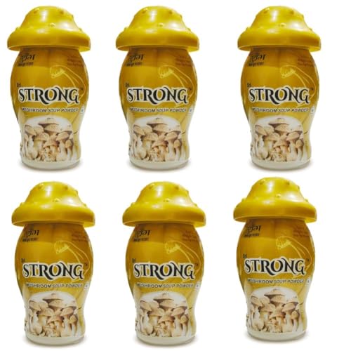 Image of Strong Mushroom Powder Weight Gainer for Men and Women - 100g | Mushroom Powder for Shakes Smoothies Coffee & Tea | Easy to Mix Beverage Powder (Pack of 6)