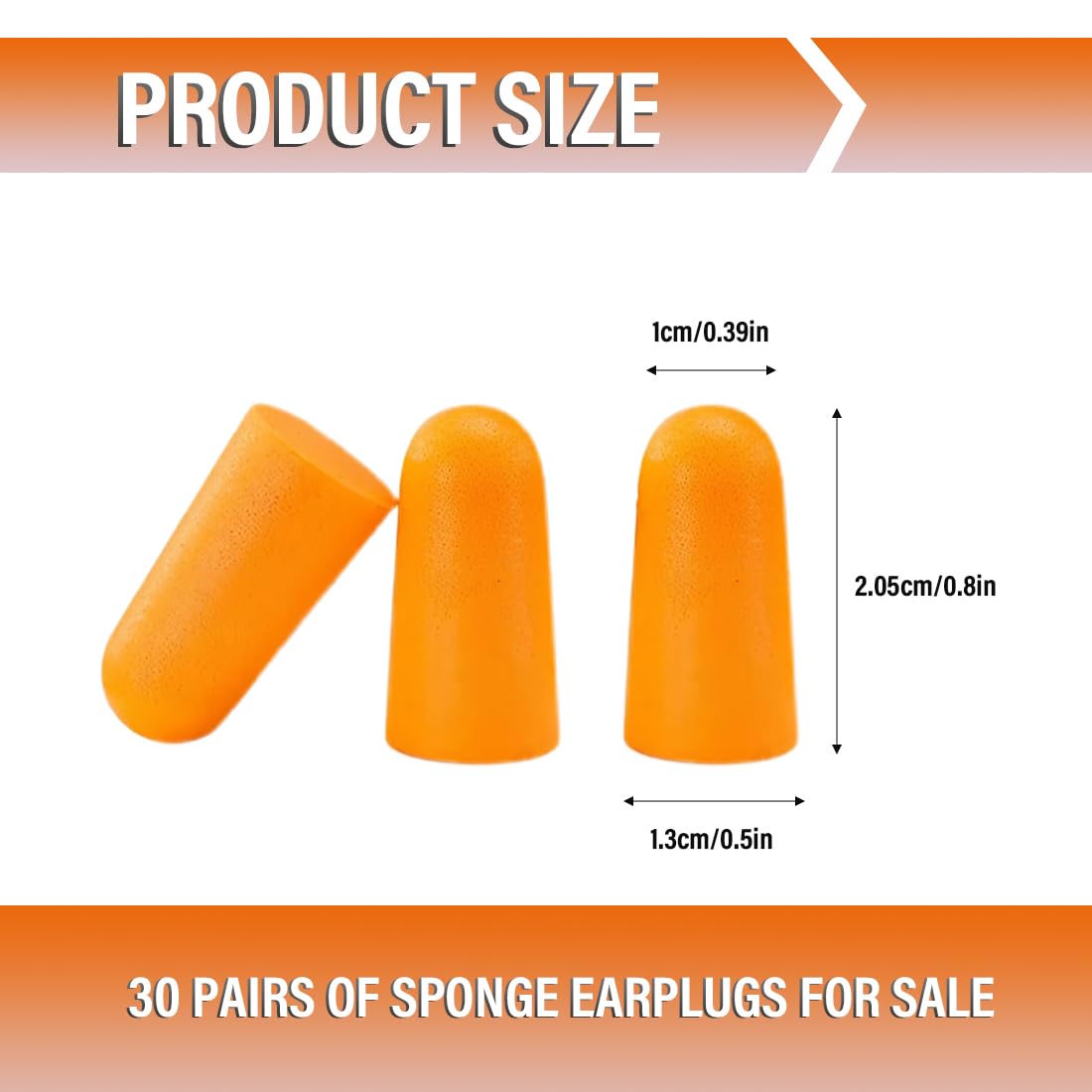 Lot de 30 Paires de Bouchons D'Oreille en Mousse Ultra Souple, Design Ergonomique, Bouchons D'Oreille Hypoallergéniques Antibruit pour Bloquer le Ronflement, Voler, Étudier, Travailler