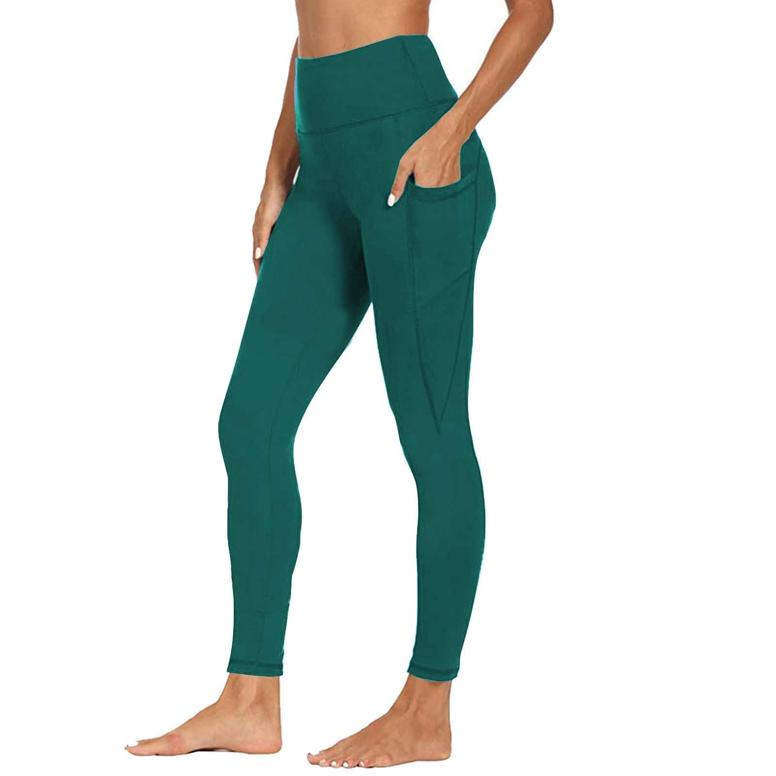 Womens Workout Pants with Pockets High Waist Butt Lifting Tummy Control Pant Breathable Casual Yoga Workout Pants