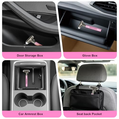 Image of Window Breaker, Car Safety Hammer with Seat Belt Cutter, Metal Car Glass Breaker Car Emergency Escape Tool Gift Road Trip Essential and Must Haves