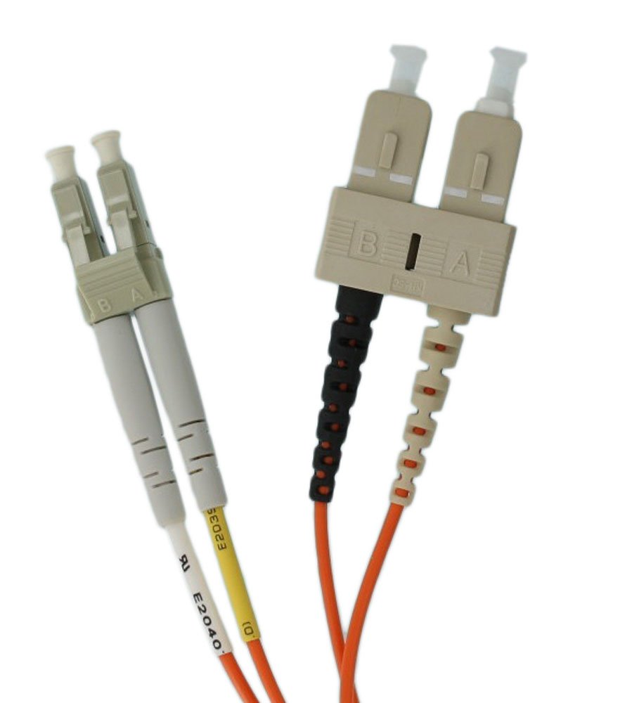 Cordon de brassage fibre optique Leviton multimode 50/125um duplex SC LC 50DCL-M02 jarretière réseau