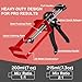 Epoxy Gun Dual Component 200ml – Manual 1:1 & 2:1 Ratio Adhesive Applicator for Epoxy, Urethane, Acrylic,High-Thrust 2-Part Adhesive Gun for Panel Bonding, Structural & Plastic Repair,Red