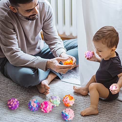 Light Up Ball,3Pack Sress Balls For Kids And Adults Pop It Sensory Fidget Bubble Ball #TOP6