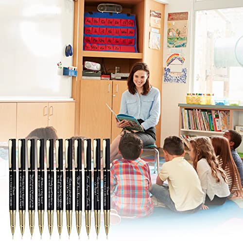 20 Pcs Thank You Gifts Pens for Teacher with 20 Gift Boxes Teacher Appreciation Gift Pens Inspirational Quote Black Ink Ballpoint Pens Gifts for Teacher School Office Supplies(Black) - Thumbnail 7
