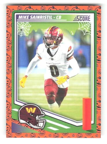 2025 Score Trick or Treat Pumpkin #294 Mike Sainristil Washington