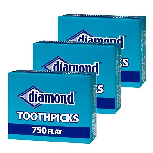 Diamond Flat Toothpicks 750ct, 3 Pack