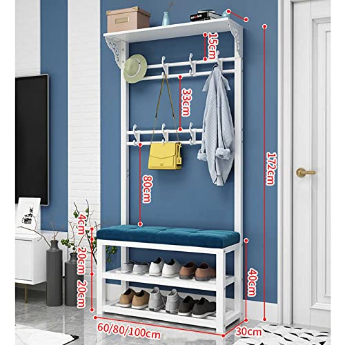 Tabouret à Langer Multi-Usage avec Porte-Manteau Intégré en Éponge