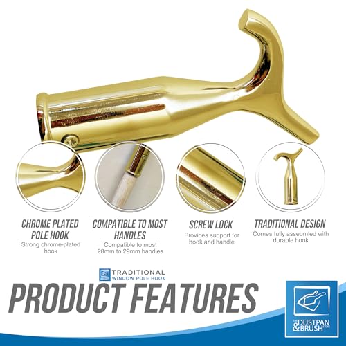 Window Pole Hook (Head Only) Compatible with Telescopic Pole, Suitable for Loft Hatches Blinds, Attic Ladders, Velux - Image 2