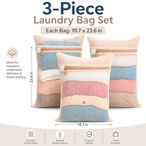 3-piece-set-extra-large-20236-inch-durable-organic-cotton-mesh-laundry-bags-with-sturdy-zippers-and-breathable-mesh-perfect-for-delicate-items-like-underwear-clothes-pants-and-socks