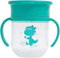 Copo de Treinamento 360° Leo com Alça e Tampa 200ml - Petit Piá