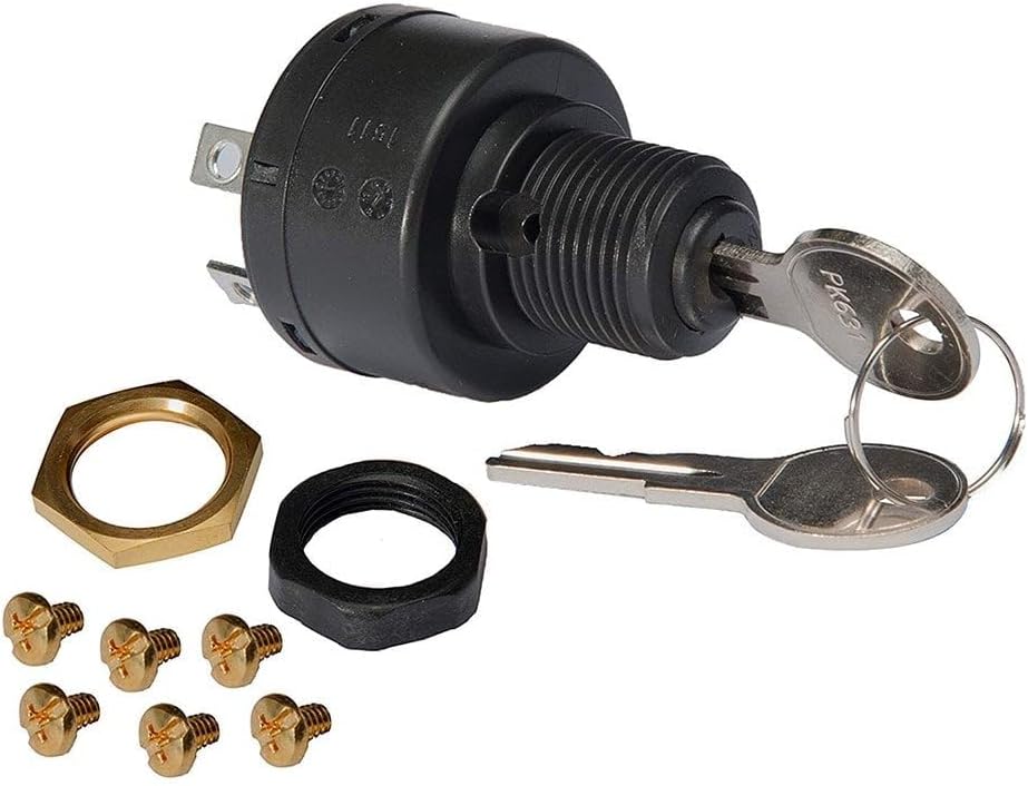 Custom Motorcycle Ignition Key Switch With Spring Start
