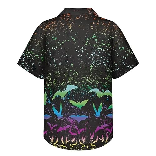 Halloween Couple Matching Outfit Personalized Fashion Women Crew Neck Dress and Men Button Down Shirt3