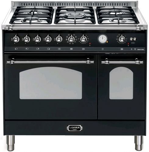 LOFRA - DOLCEVITA - DOUBLE OVEN 90 cm - RNMD 96 MFTE/CI - Black - Chrom Finish Cover