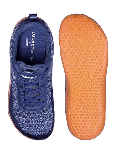 Image of Impakto Barefoot Rooted Wide feet Shoes for Men | Lightweight Running & Training Shoes with Soft Sole & Superior Grip | Running, Jogging Regular Gym Shoes for Men