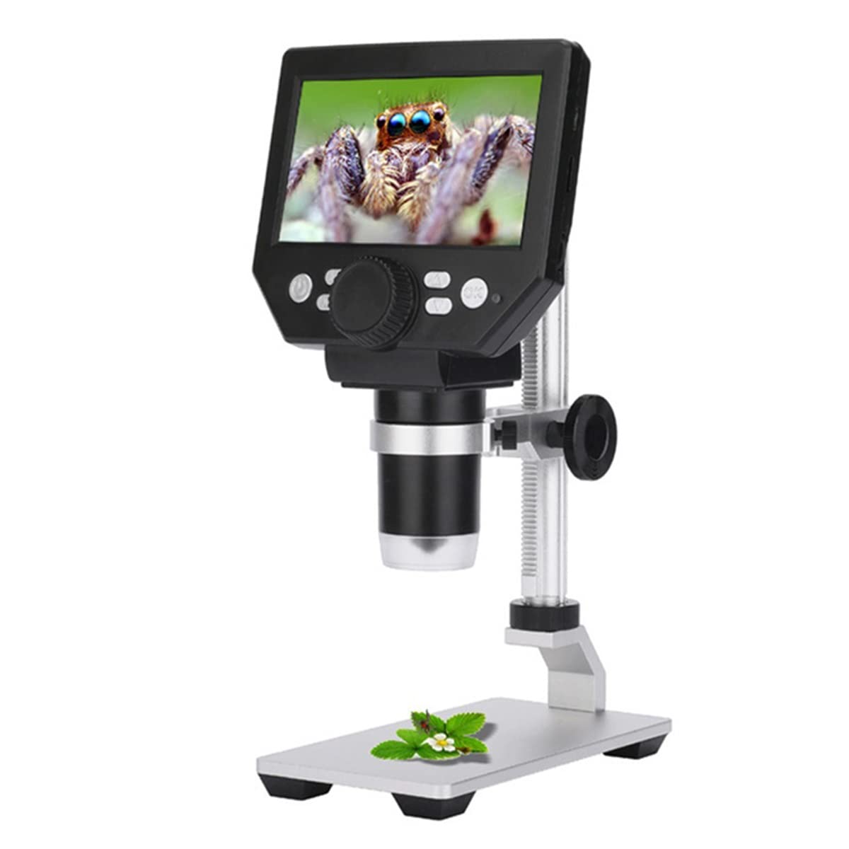 ASerZenith Microscope Accessories Kit Slide Preparation Camera Digital Microscopes 8 Led Magnifier Electronic 1000X 1808P Hd Lcd Digital Screen Microscope Accessories