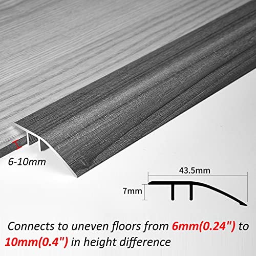 Barre de transition de plancher pour jonction tapis carrelage et sol inégal - 3