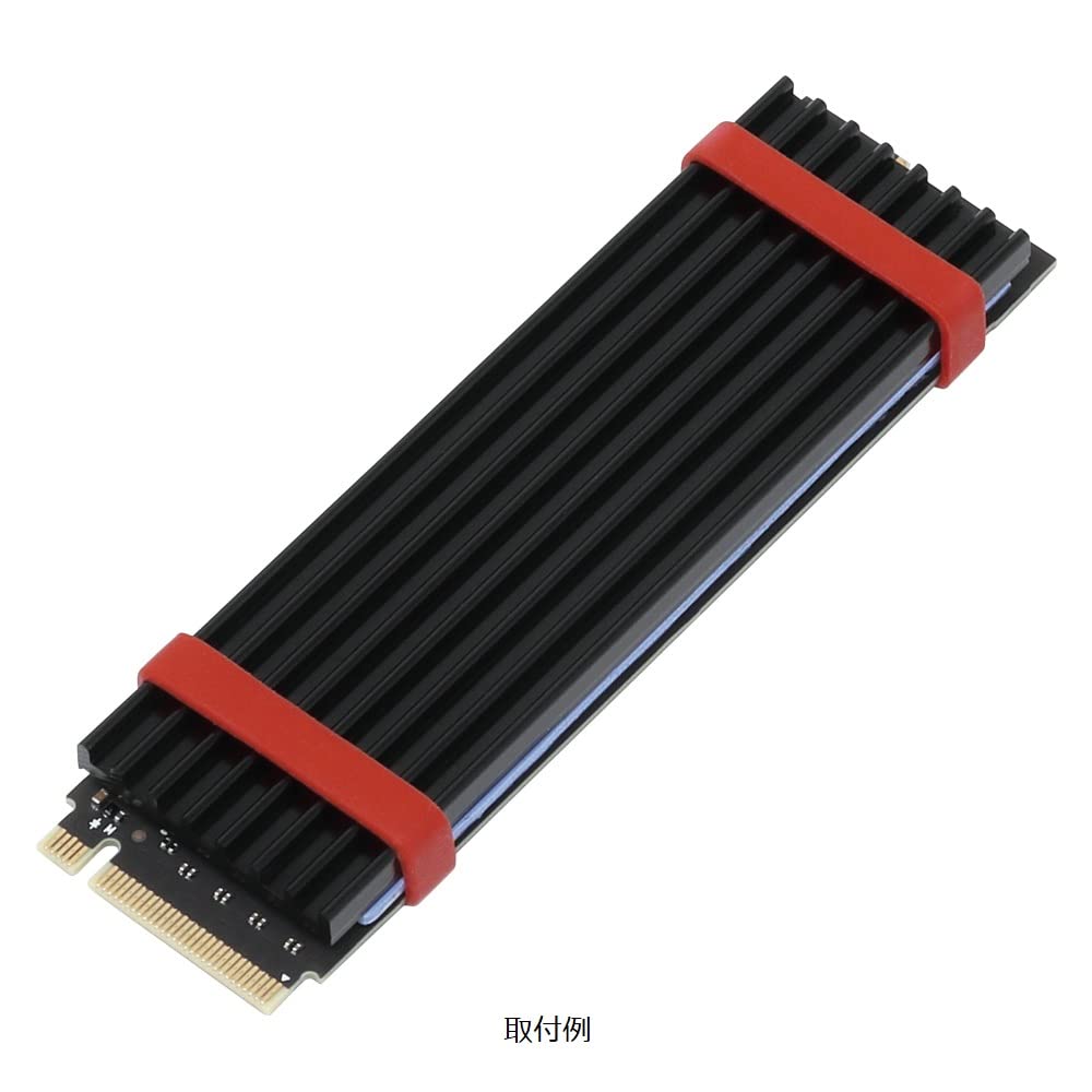 Amazon | アイネックス M.2 SSD用ヒートシンクセット ブラック