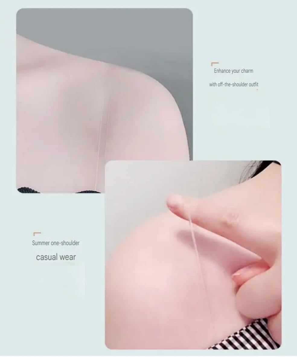 mistrend® Women Teen Girls Ladies Bra Shoulder Strap Skinny 3 Pairs Nonslip Silicone Lightweight Bra Holder Strap Bra Replacement Strap (Skinny, Free) - Image 2 thumbnail