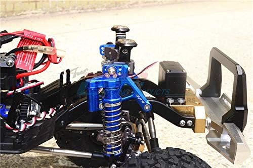 GPM For Traxxas TRX-4 Defender/TRX-4 Tactical Unit Upgrade Parts Aluminum Front Adjustable Shock Tower - 2Pc Set Red